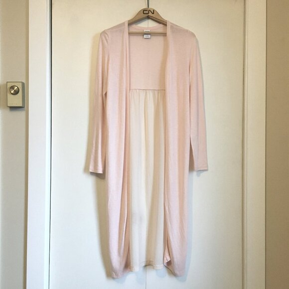 Long Ballet Pink Open Duster Princess Babydoll Cardigan - Picture 1 of 12